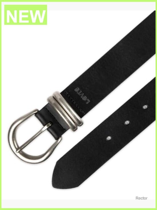 Vintage Loop Belt with Double Metal Loops - Genuine Leather, 7 Holes main image 4